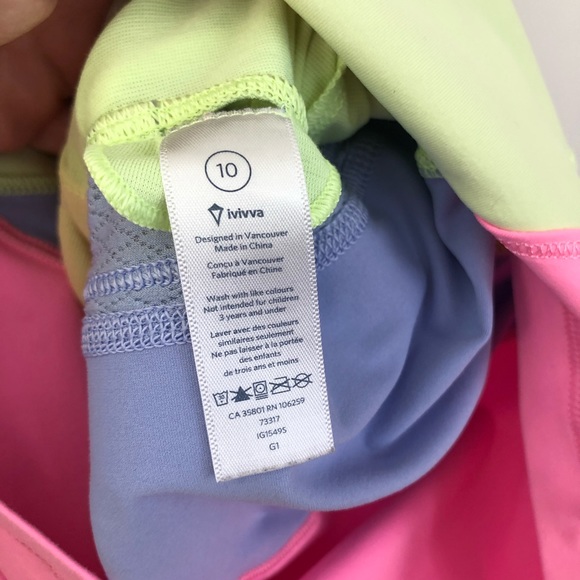 Ivivva by Lululemon girl’s tank top with bra liner - Picture 7 of 9